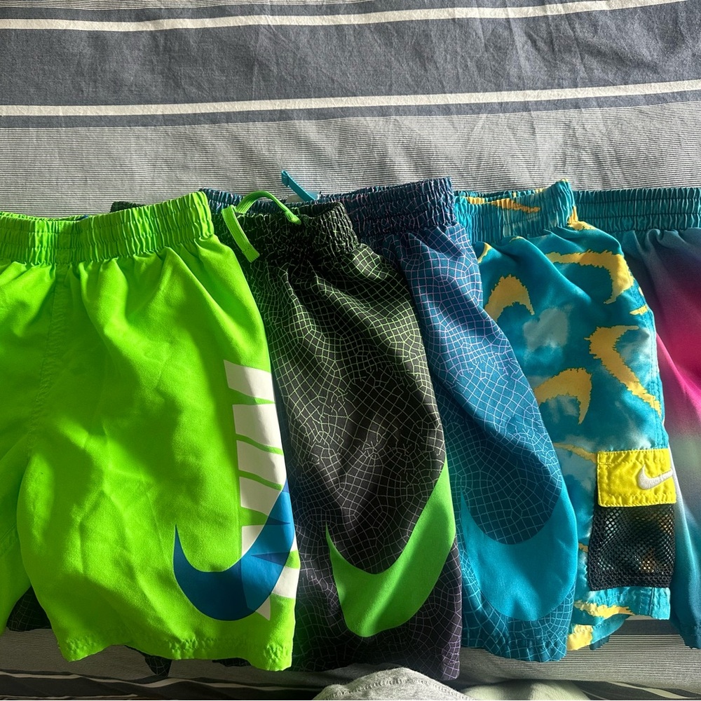 Boys Nike Swim Shorts - 5 pairs assorted colors